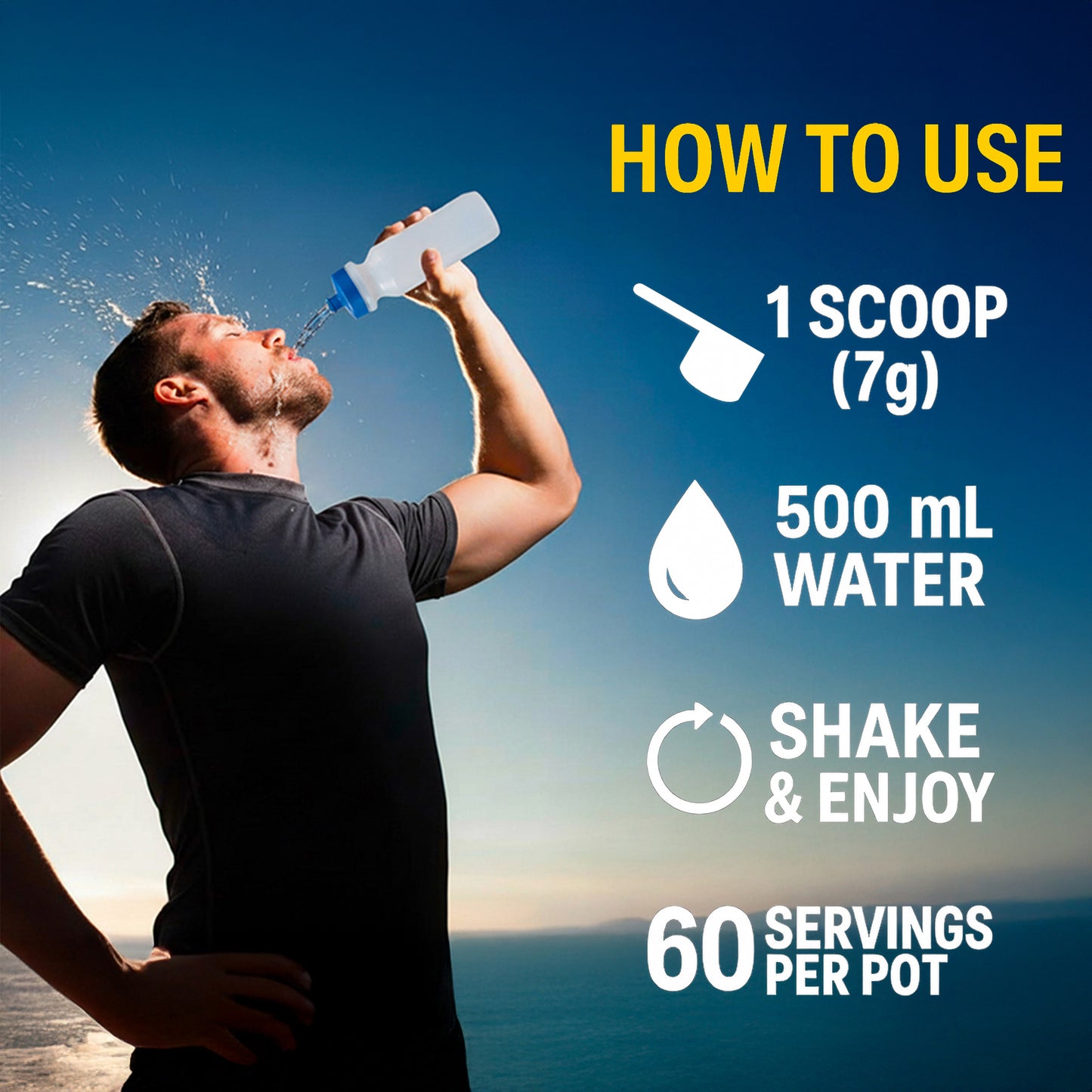 ELECTROLYTES POWDER for Hydration & Recovery – No Sugar, High Magnesium & Potassium, Himalayan Salt, Tasty Lemon - 420g
